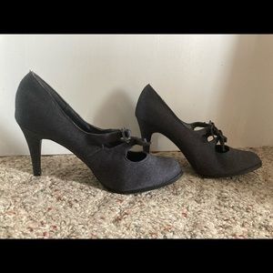 Ann Marino Dark Denim Heels